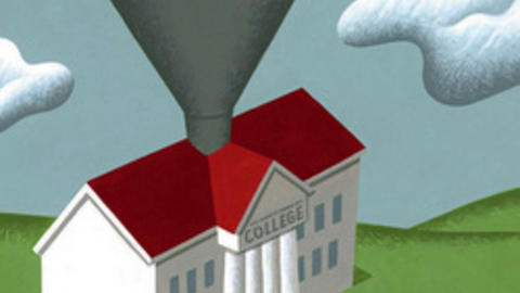 Illustration by Adam Niklewicz for "Could College Be Free?"