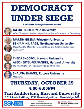 Democracy Under Siege: A Scholars Strategy Network Forum