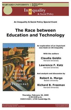 The Race between Education and Technology